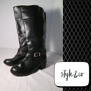 Style & Co Wide Calf Knee-High Boots โ Womenโs Size 7